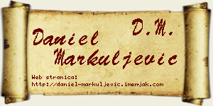 Daniel Markuljević vizit kartica